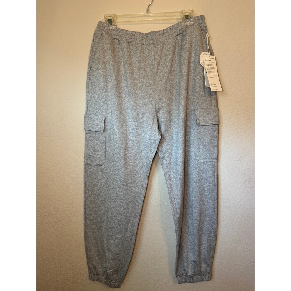 Vuori Boyfriend Cargo Jogger Pale Grey Heather Women's Lounge Pants